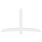 Ekena Millwork Bellingham Architectural Grade PVC Gable Bracket, 84"W x 49"H x 4"D x 6"F, 14/12 Pitch GBP084X49X0406BEL00 - alternate 4